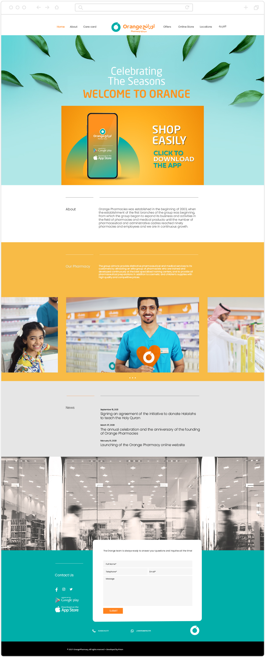 Orange_Pharmacies_Website_Interactive_Main